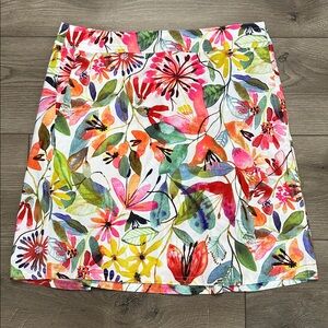 RipSkirt Hawaii 20” Wildflower Watercolor Wrap Swim Coverup Skirt Pink Orange M